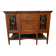 English mahogany glass-fronted buffet