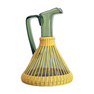 Pitcher blown glass and scoubidou threads