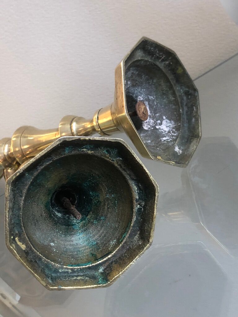 Couple of brass candlesticks