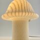 White glass Peill and Putzler mushroom table lamp XL