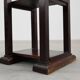 Art Deco dark oak pedestal, Belgium 1920s