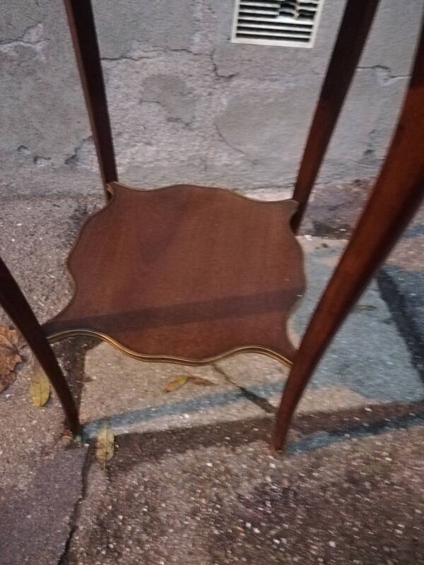 Table d'appoint ancienne marbre rose