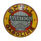 Shell aviation enamel plate