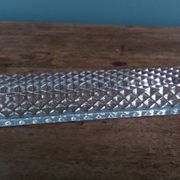 12 crystal knife rests in their box, Hungary, diamond point