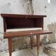Chevet vintage placage acajou