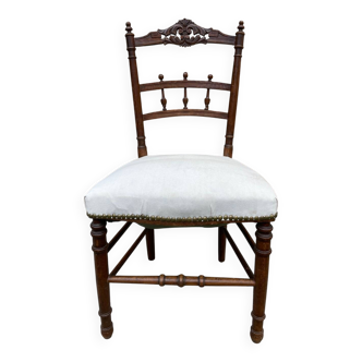 Chaise ancienne bois sculpté