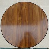 VINTAGE round coffee table in metal and wood