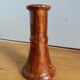 Chocolate glazed stoneware candle holder