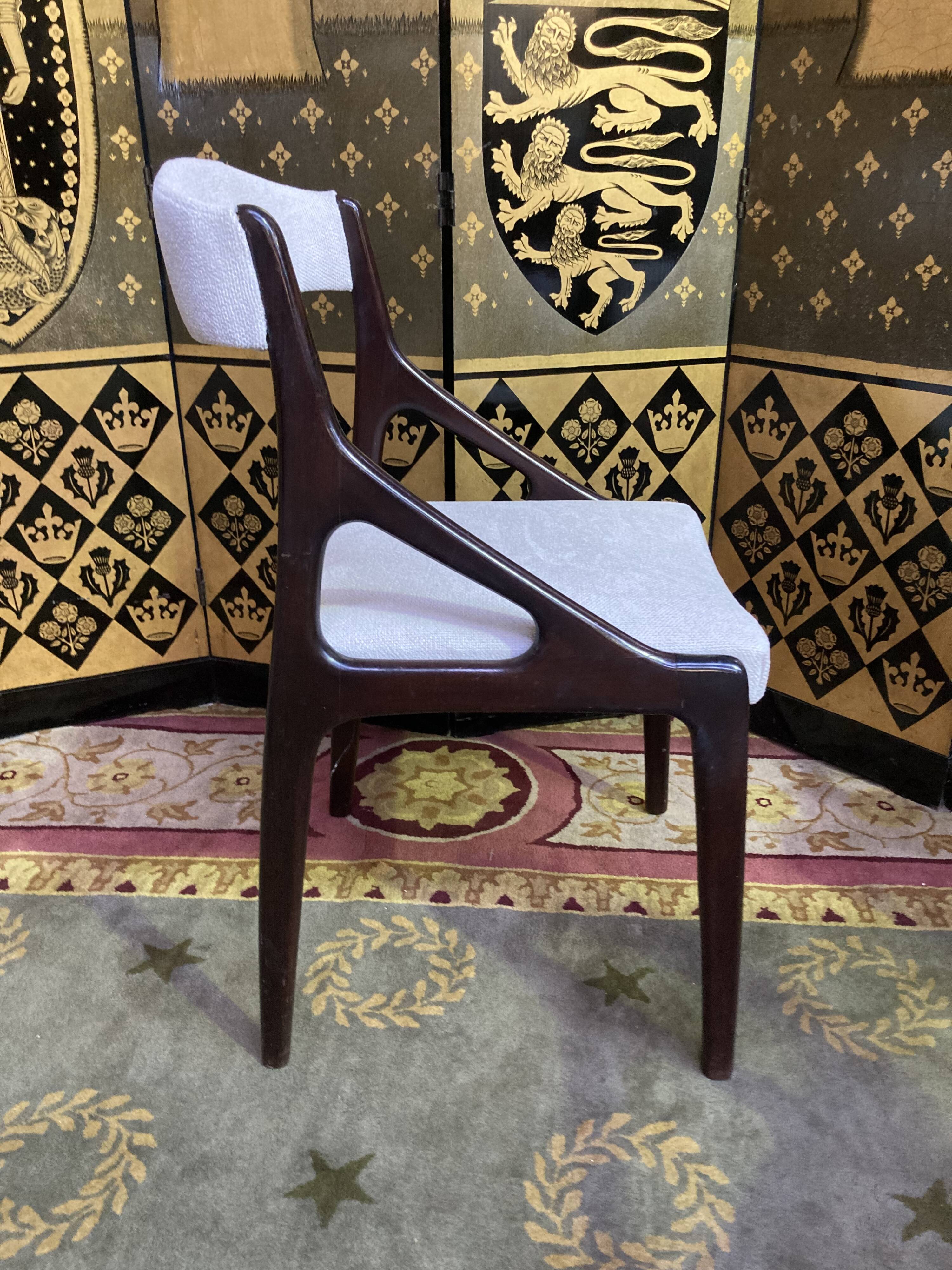 6 chairs 70s mahogany