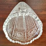 Bohemian carved crystal vase