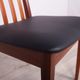 Vintage teak & leather dining chairs by Leslie Dandy for G-Plan, 1960s