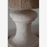 Large chamotted sandstone lamp