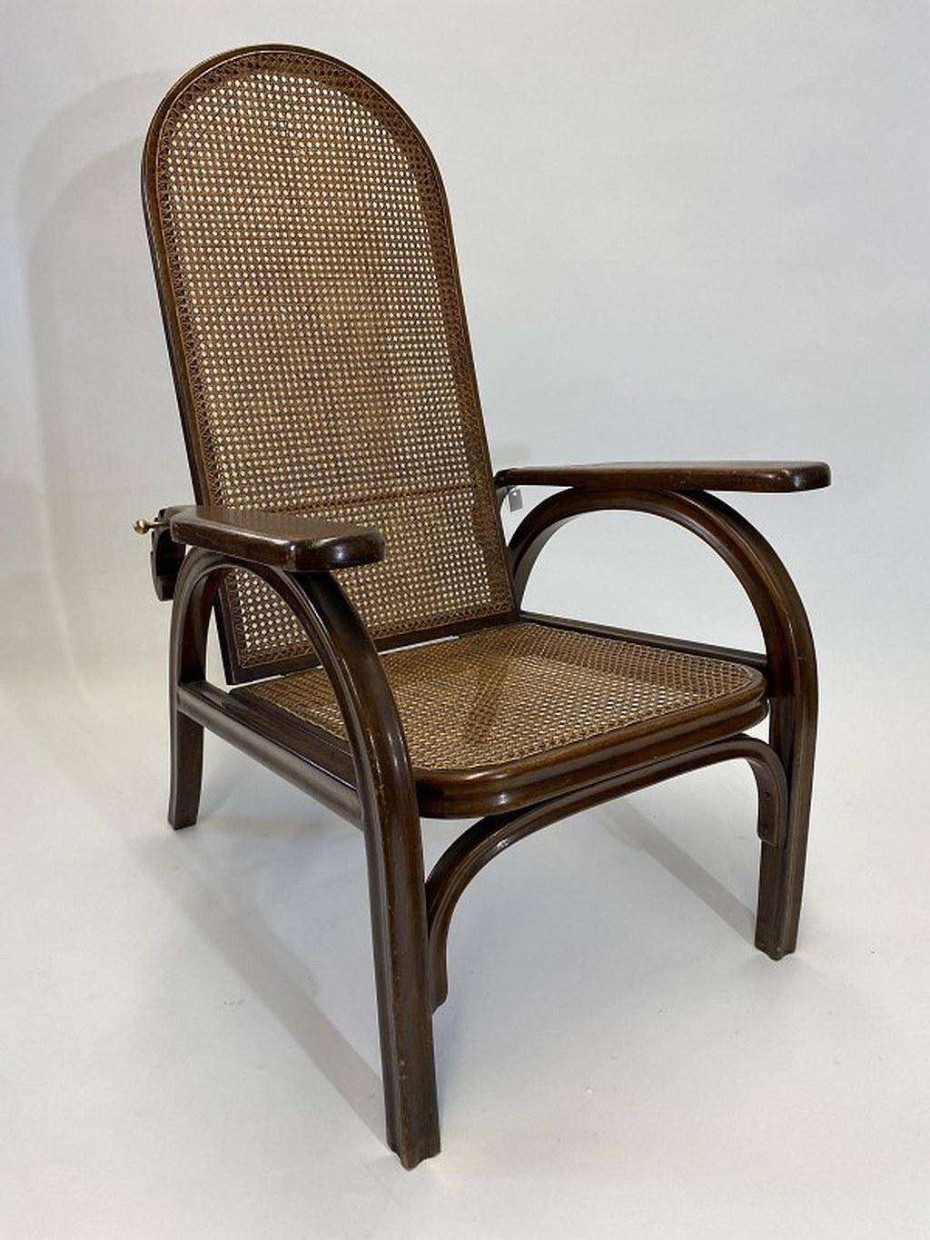 Adjustable chair Morris no. 6392 by Otto Prutscher for Thonet Austria