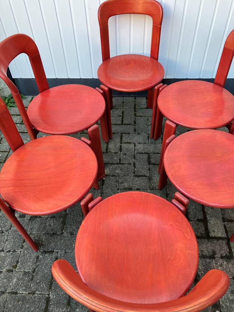 6 bruno rey chairs stein am rhein
