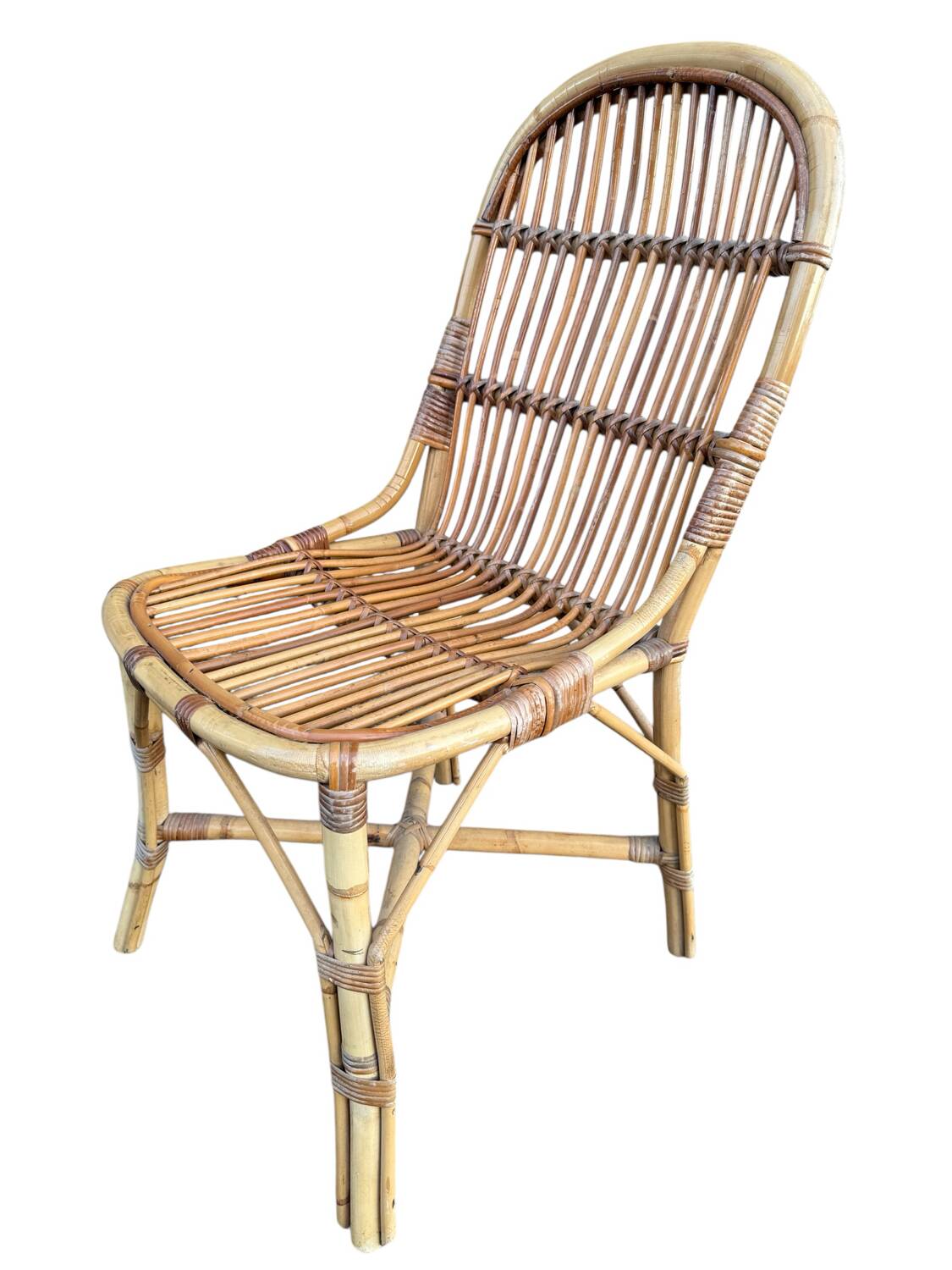 1960s rattan chairs from France