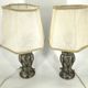Pair of silver owl lamps by Loevsky & Loevsky, 1960s