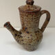 Large pyrite stoneware coffee pot, workshop work, 1970.