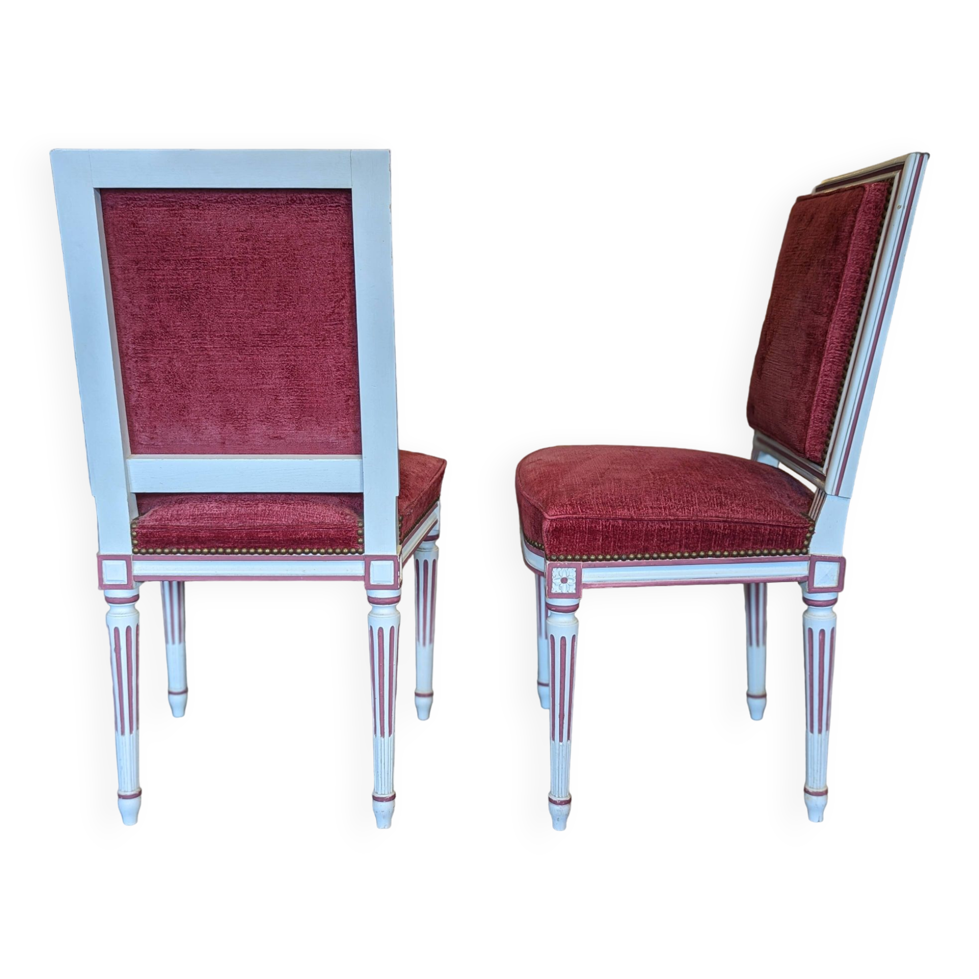 Pair of Louis XVI style chairs