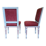 Paire de chaises style louis XVI