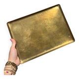 Hammered brass tray