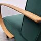 1930 Jindrich Halabala Bentwood Armchair in Emerald Green Velvet