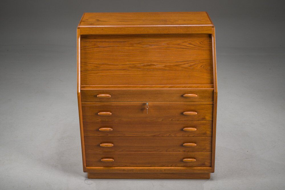 Mid-century modern teak secretary from Dyrlund, Denmark, 1960s