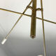 Asymmetric Italian Brass Ceiling Lamp  Style, 1950s Mid-Century