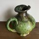 Provence 1950 jar in green glazed earthenware