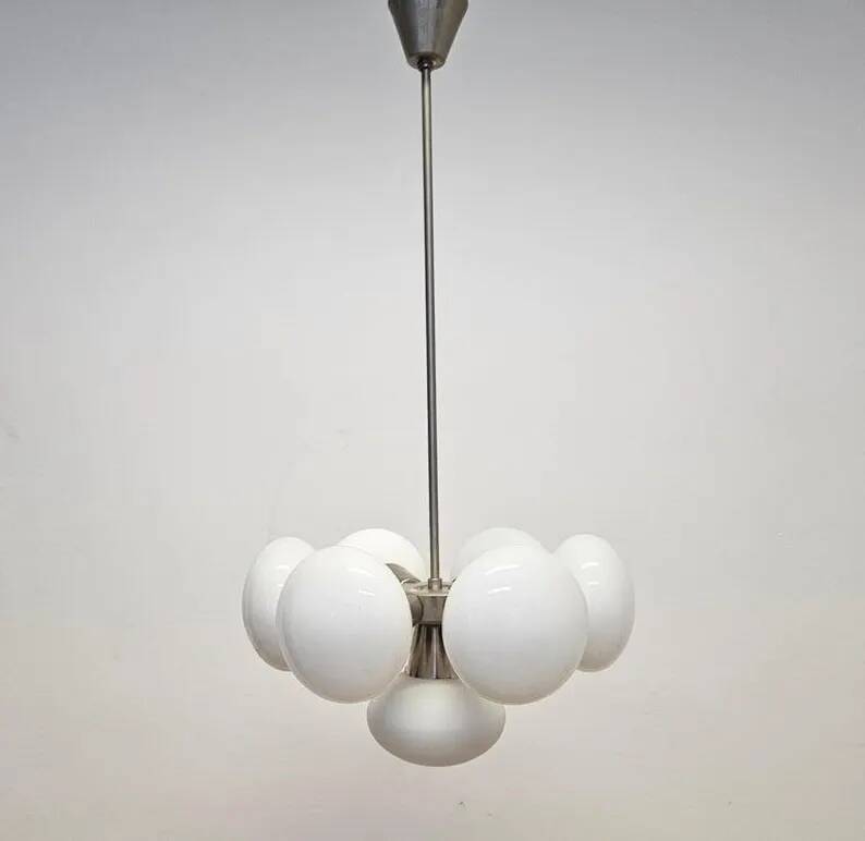 Midcentury Chrome Space Age Sputnik Pendant, 1970s