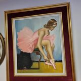 Huile sur toile danseuse