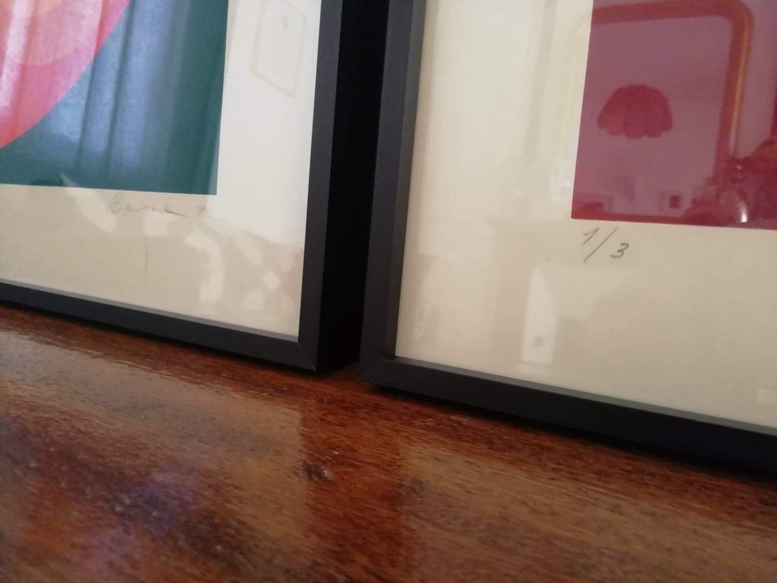 Two silkscreen prints by Henri Baviera 1972