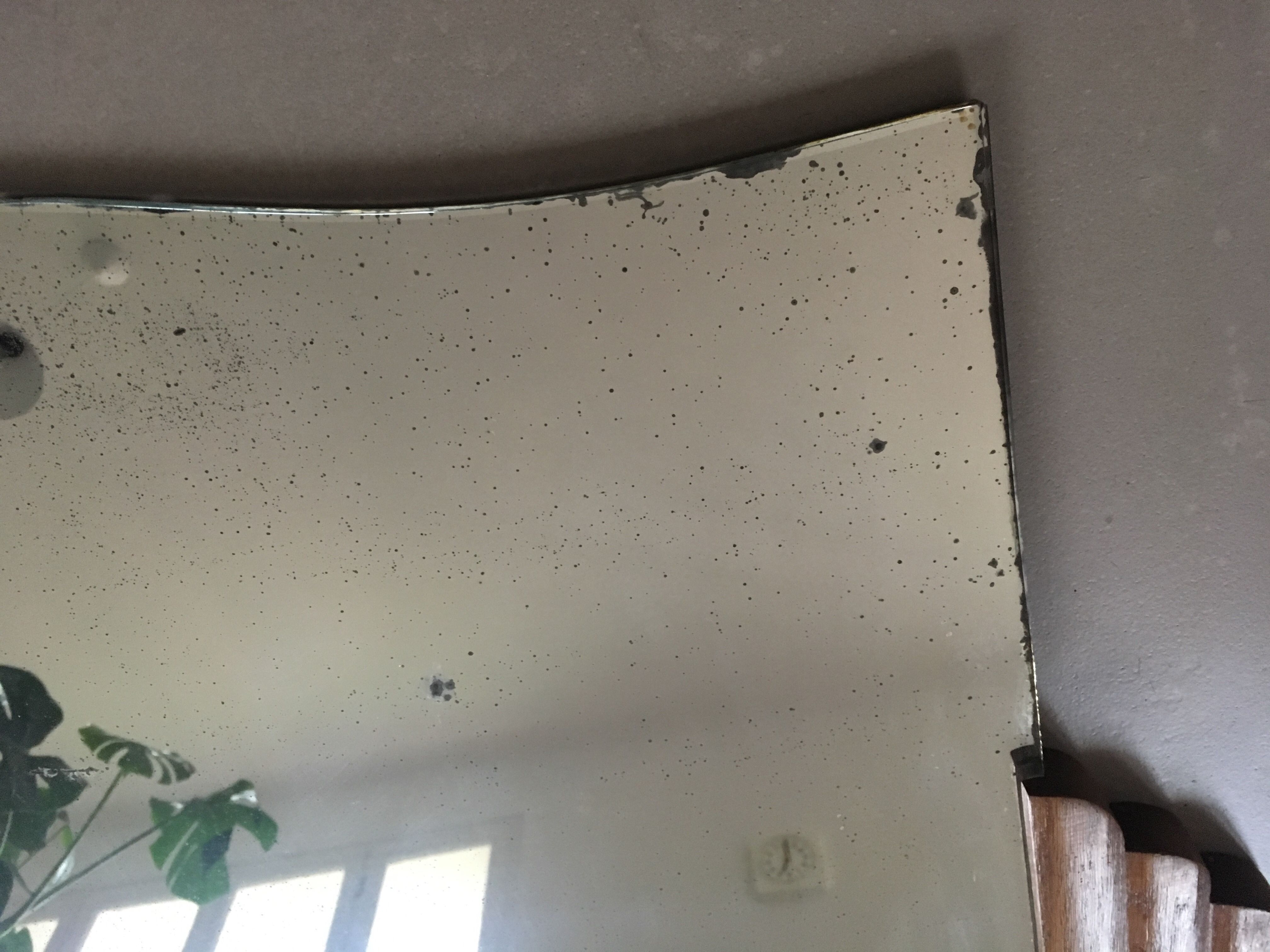 Large art deco mirror 90x92cm