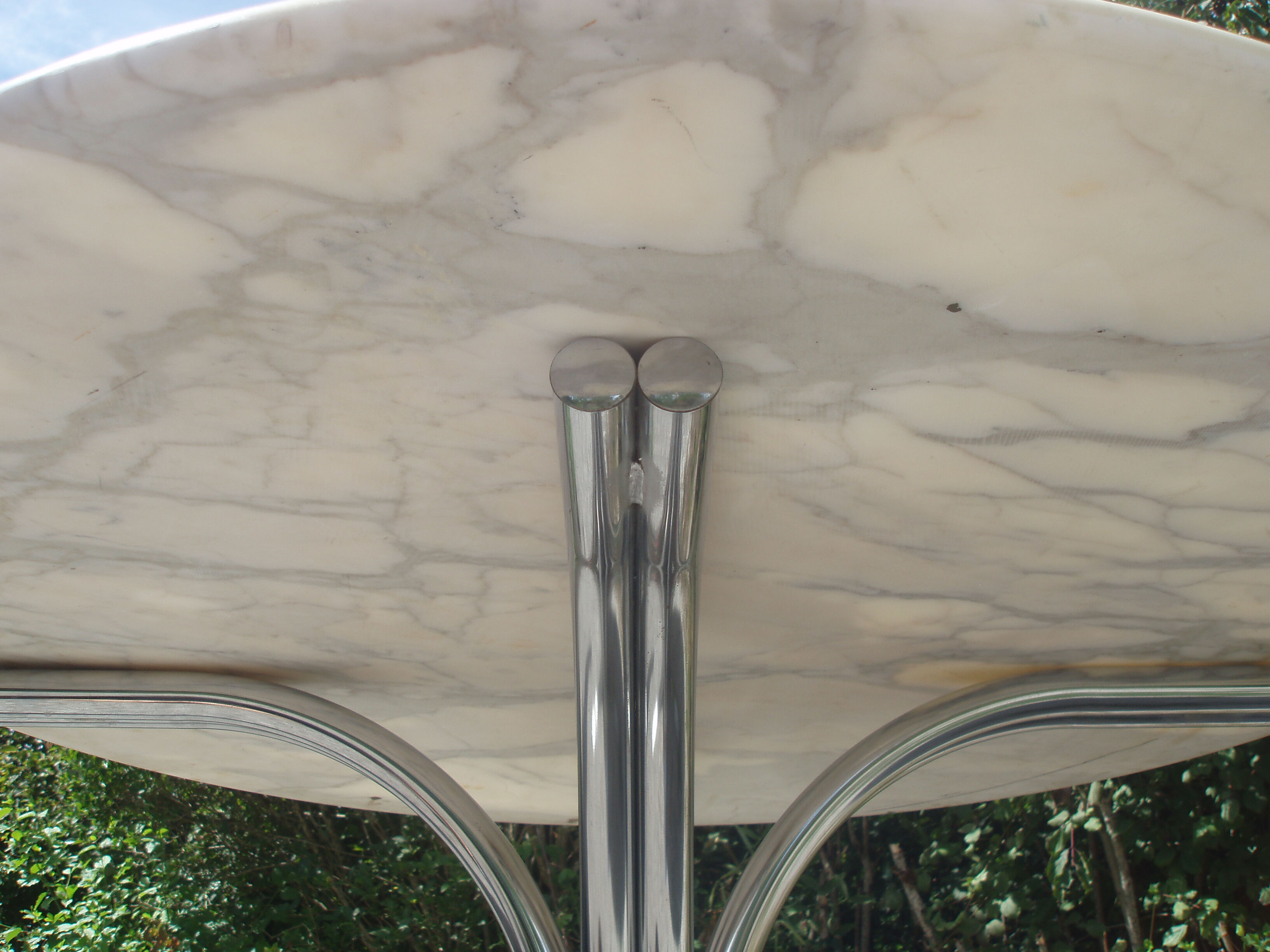 Vintage marble roundtable