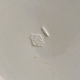 Large antique English earthenware dish from the 19th century