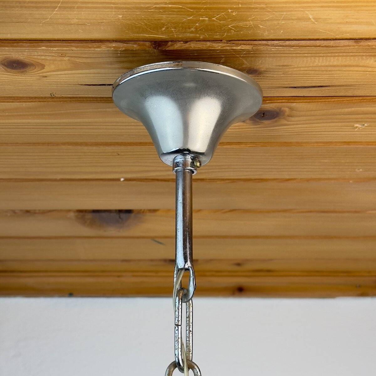 Vintage Swirl Murano pendant lamp, Italy, 1970s