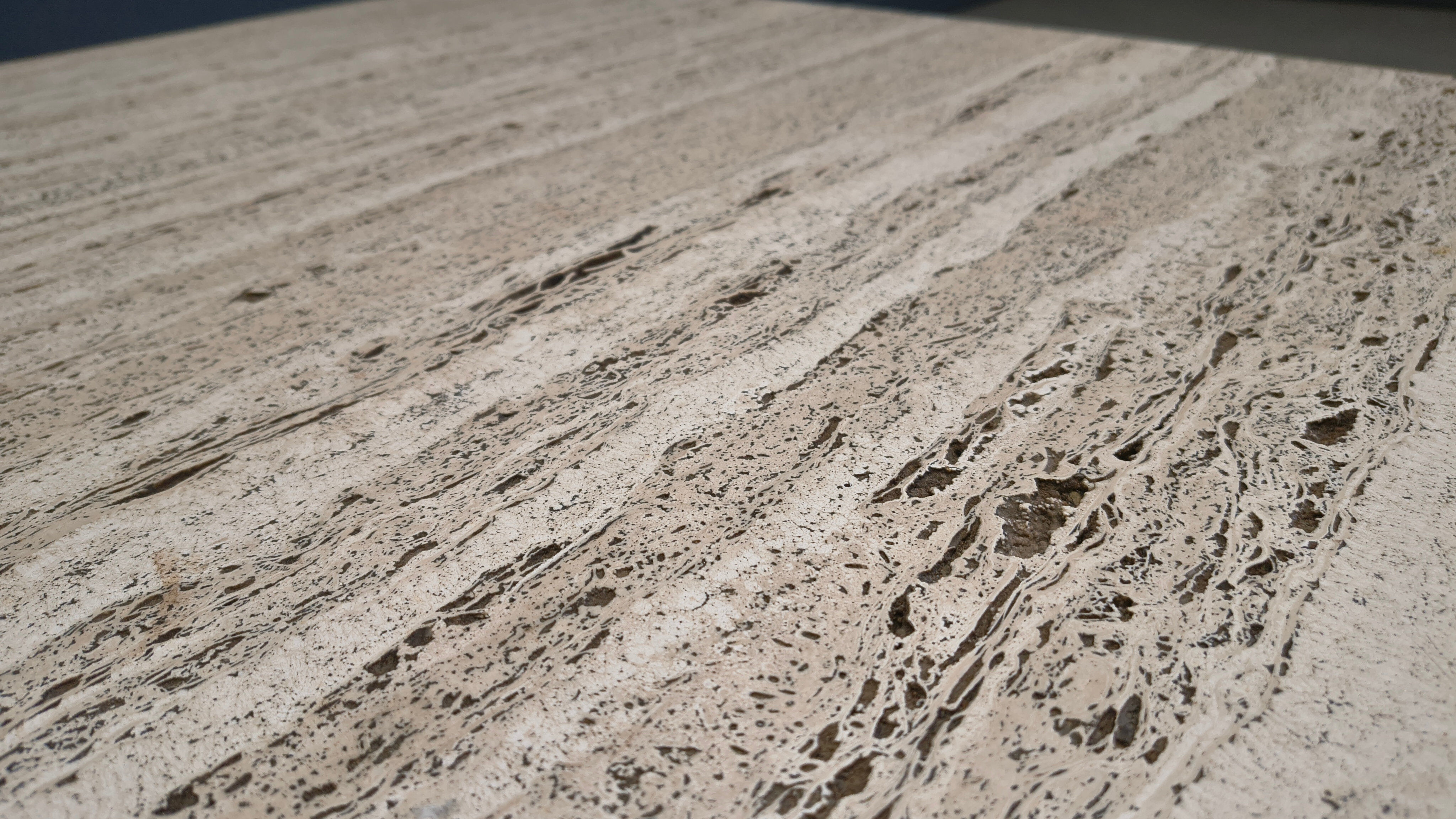 Vintage travertine coffee table, 1970s