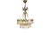 Chandelier - Hollywood Regency - gilded - crystal - 3rd quarter of the 20th