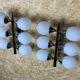 2x 60s 70s 6-bulb Sputnik wall lights by Kaiser Leuchten opal glass