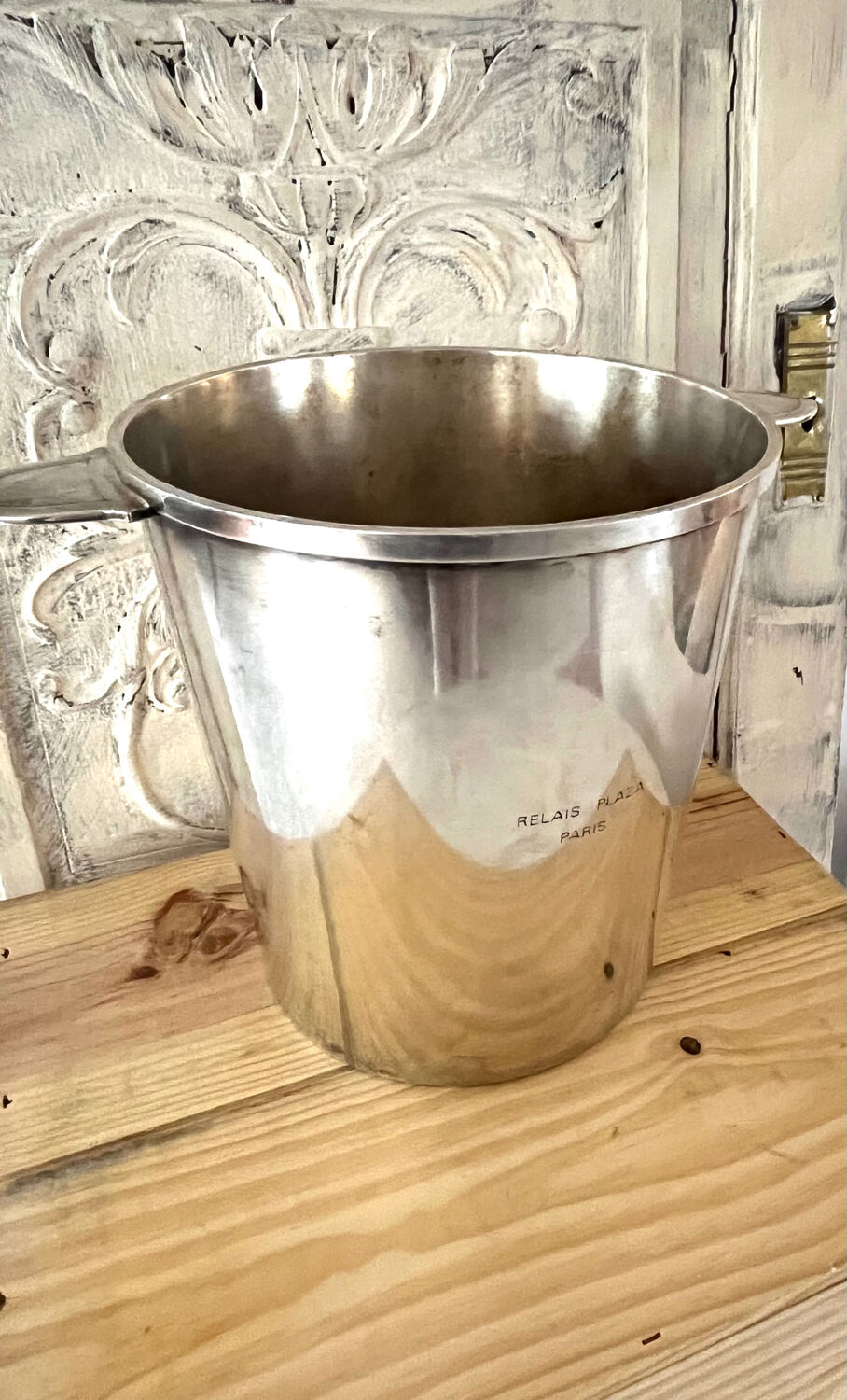 Rare Christofle Silver-Plated Champagne Bucket – Relais Plaza Paris