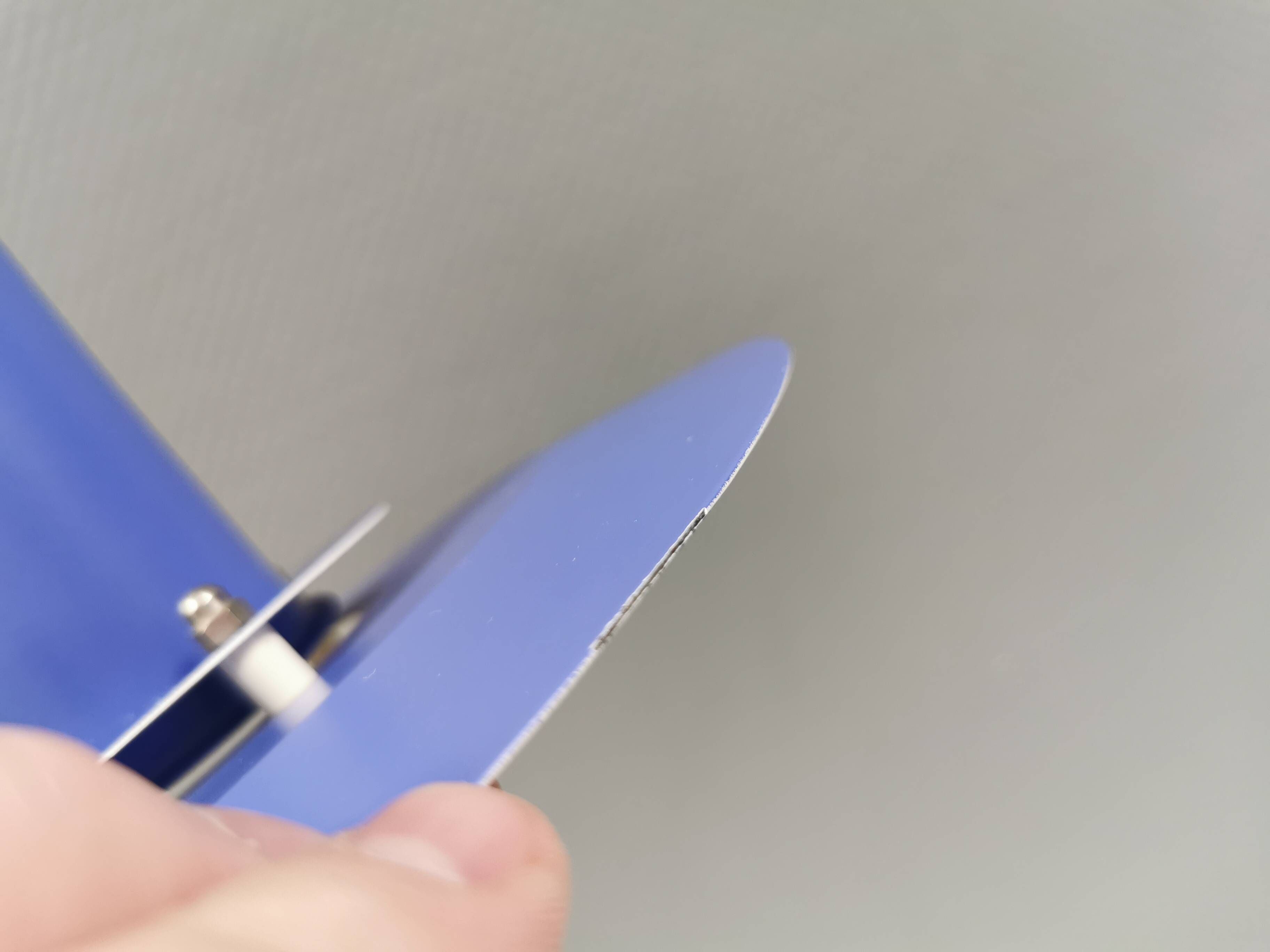 A blue minimalist hanging lamp from Lyfa Denmark 1980s.