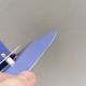 A blue minimalist hanging lamp from Lyfa Denmark 1980s.