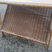 Vintage rattan coffee table