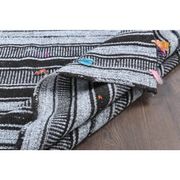 Vintage Turkish Oushak Handmade Cotton Gray Wool Kilim Area Rug 120x172