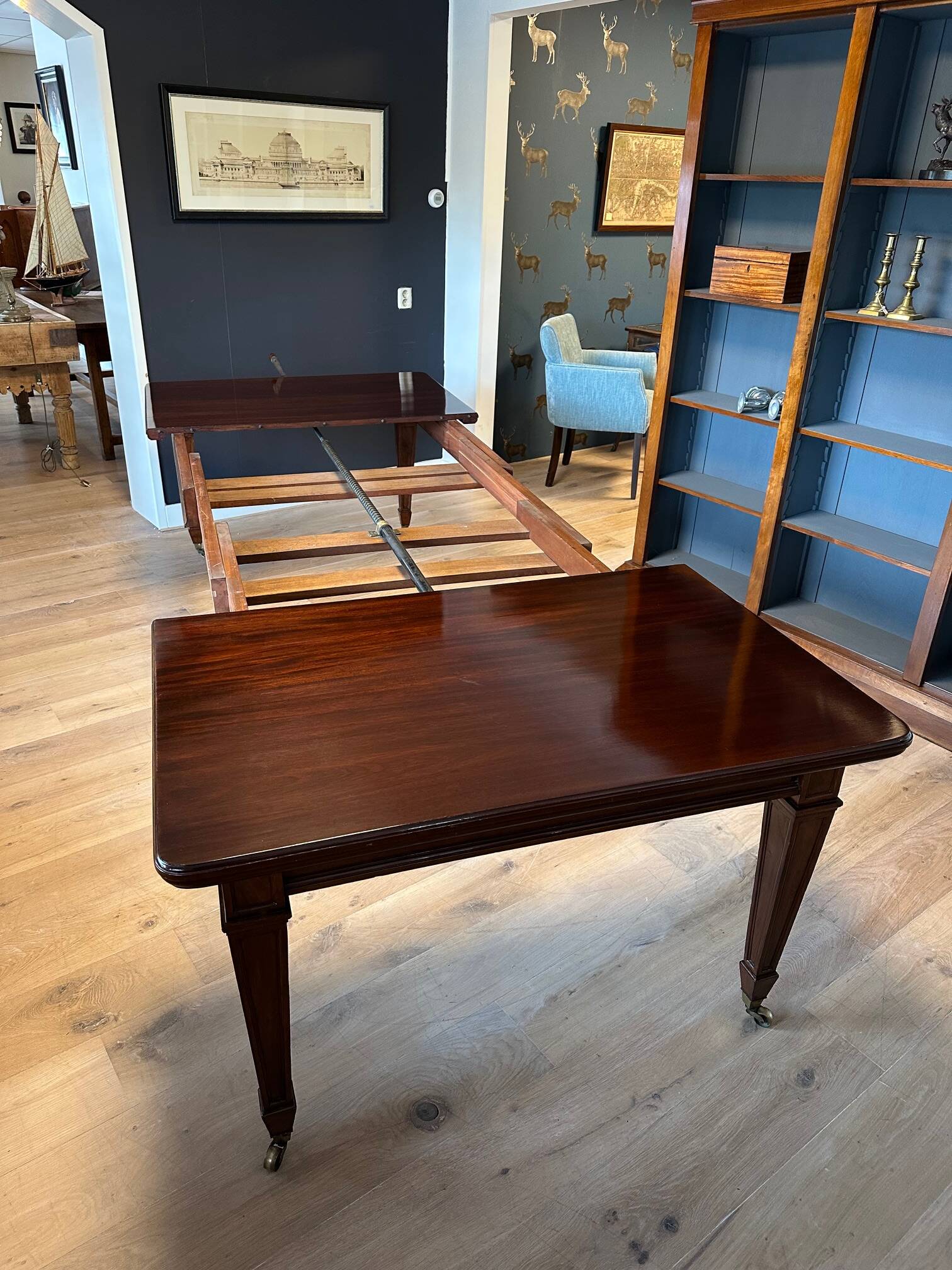 Large antique dining table