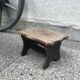Tabouret marche pieds en bois ancien