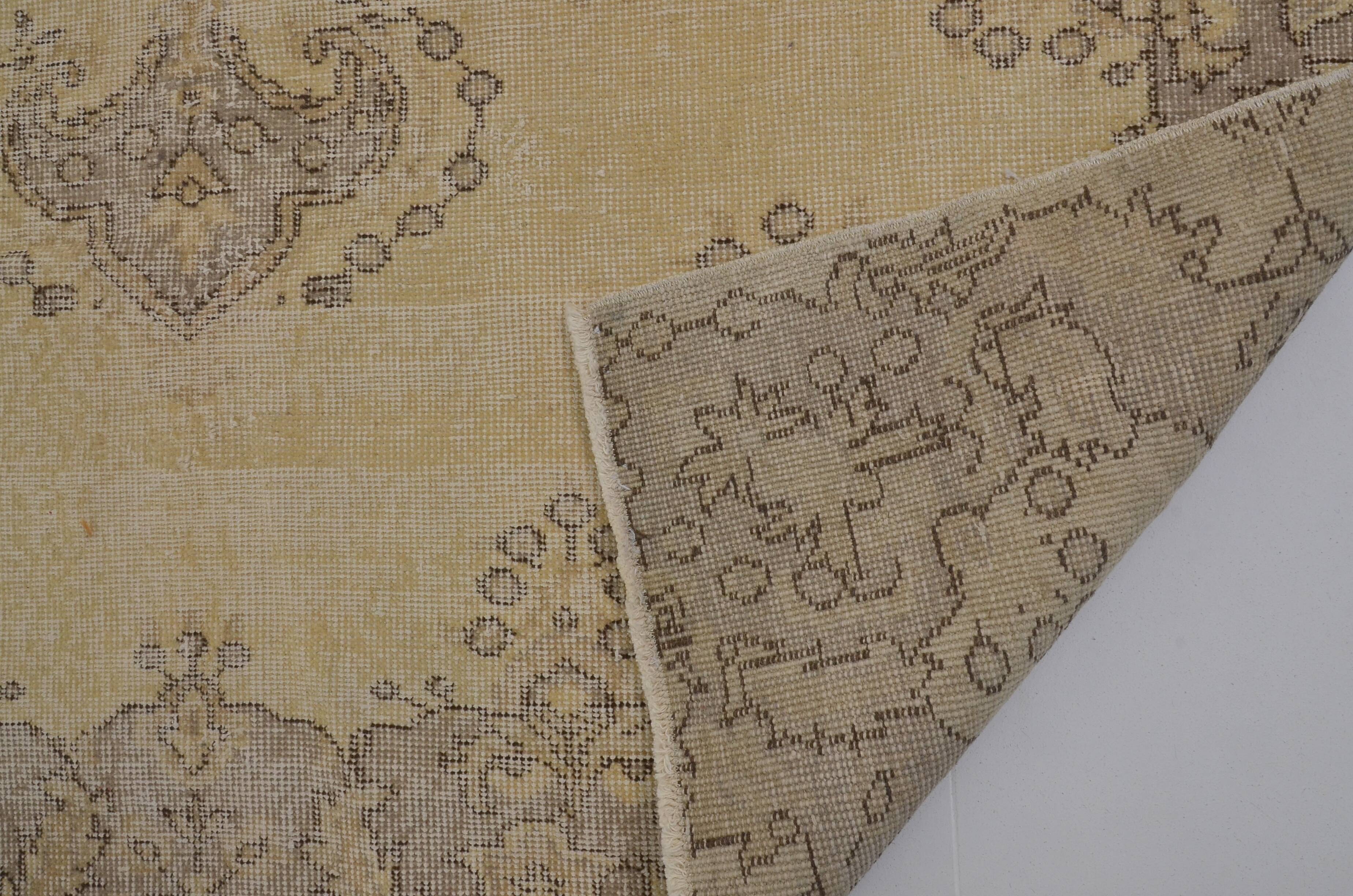 Vintage Oushak Beige Rug sku 2251