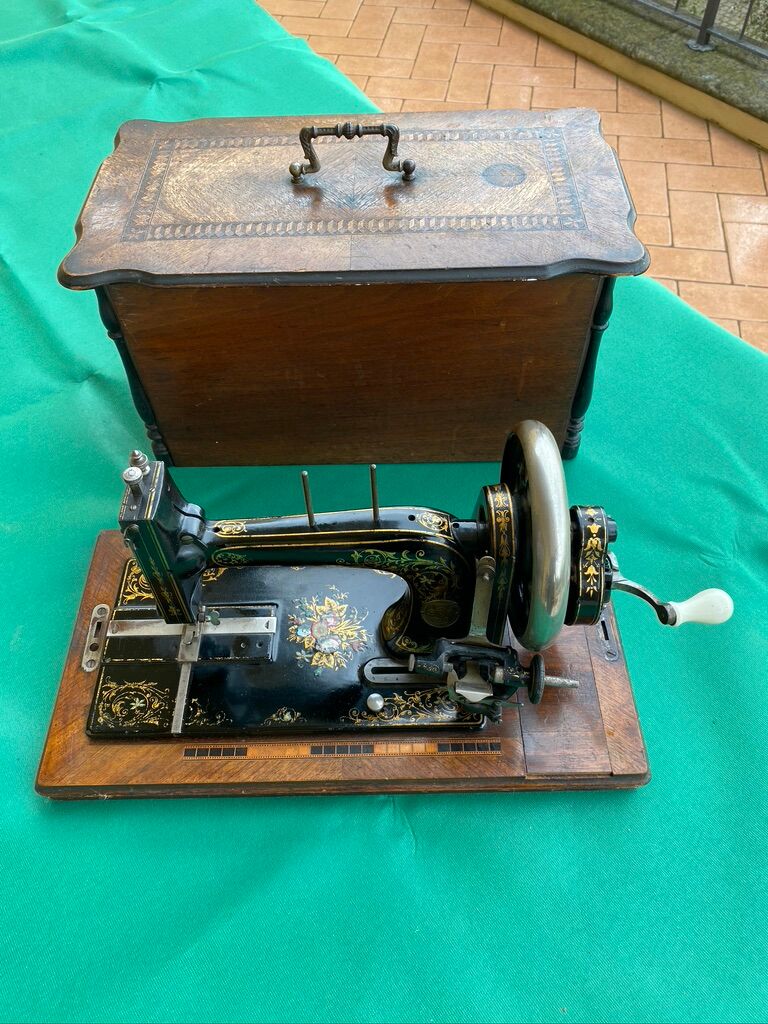 Ornate German sewing machine from the 19th century