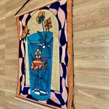 Large silk hanging decoration.