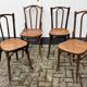 4 Thonet and Fischel bistro chairs