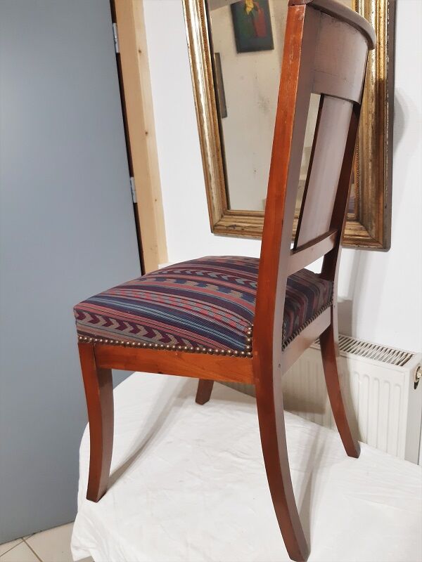 Mahogany chairs of Napoleon III style, set of 6, late nineteenth